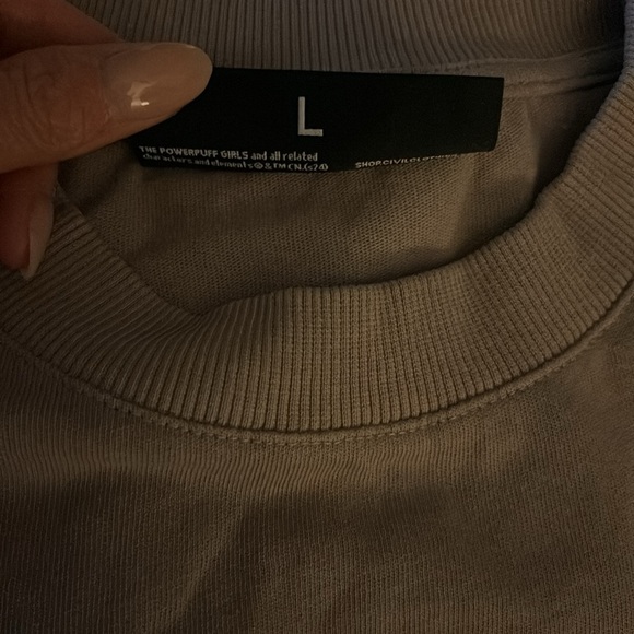 POWERPUFF GIRLS AMERICAN CLASSIC OVERSIZED TEE IN VINTAGE ROSE Large - Picture 4 of 5